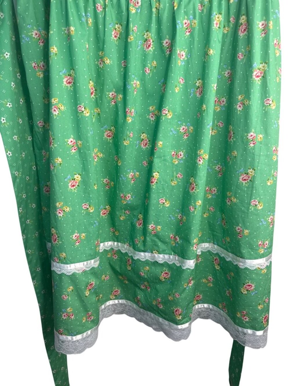 New Gunne Sax 2X By Jessica McClintock For ModCloth Green Floral Sundress - Picture 9 of 16